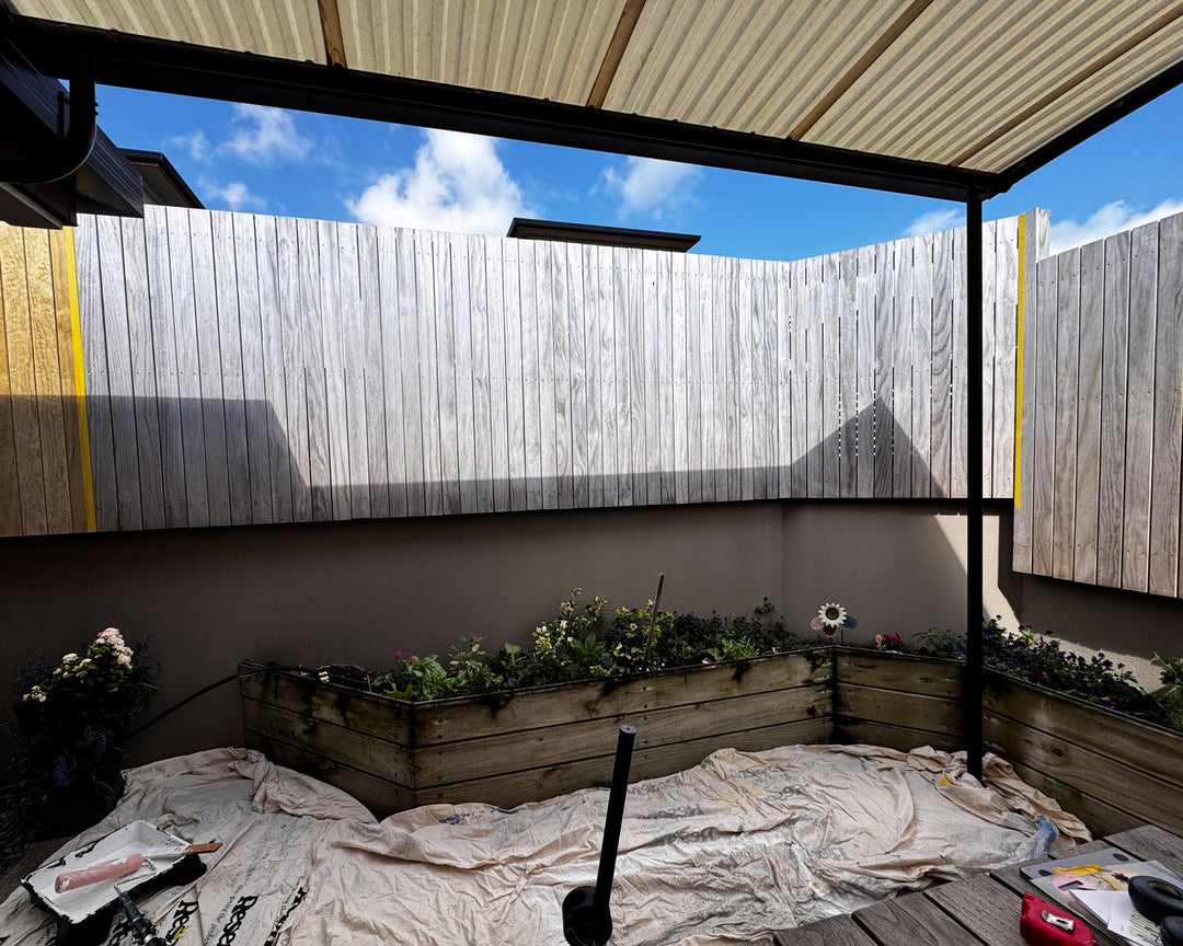Floral Backyard Mural - Mt Maunganui