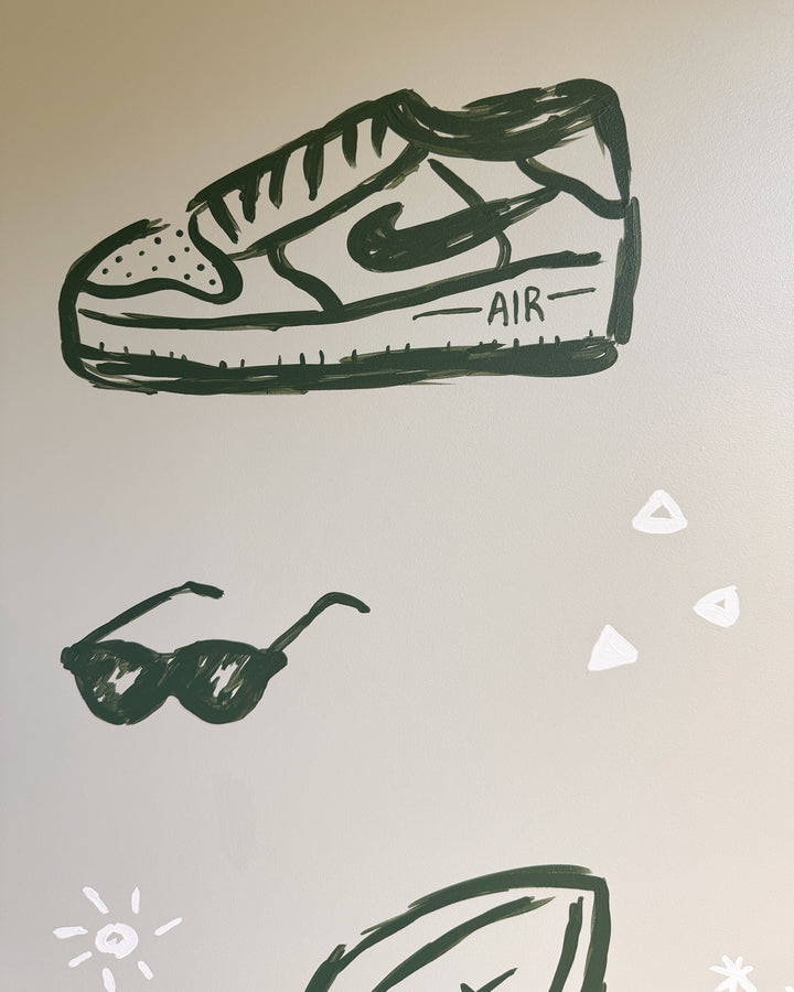 kids bedroom mural