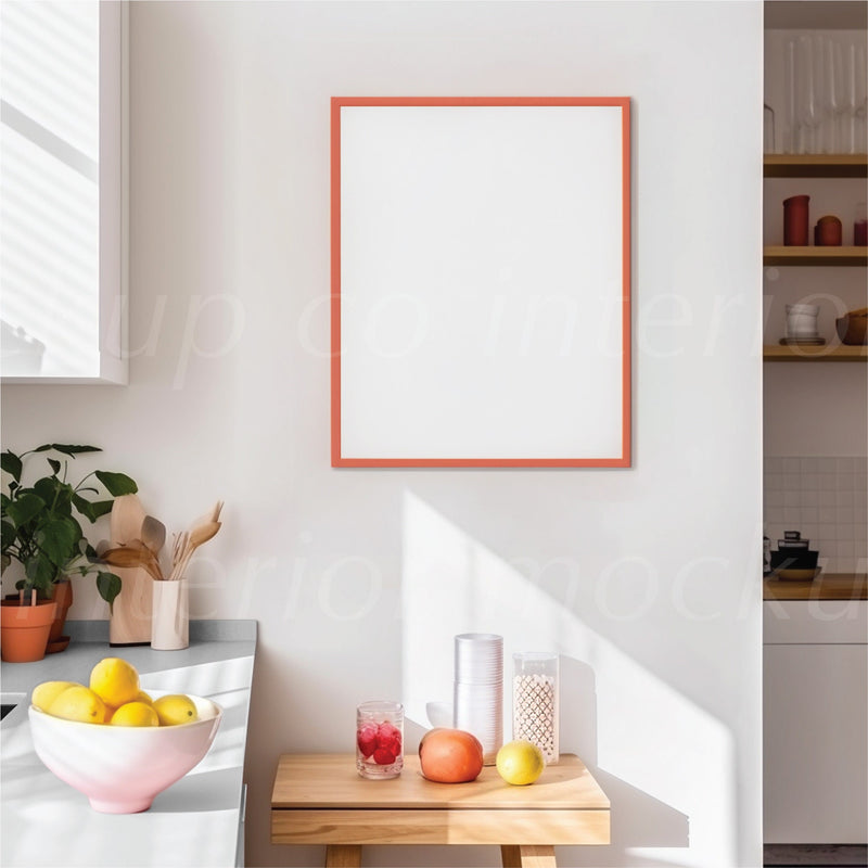 Colorful Frame Mockup Bundle PSD Bright Modern Interior Room Colourful Wall Art Frames