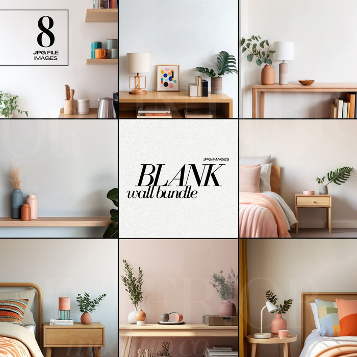 Colorful Interior Stock Image Bundle JPG for Small Art