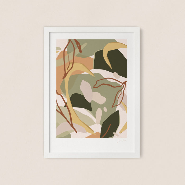 nz artist jasmine kroeze collage leaf print