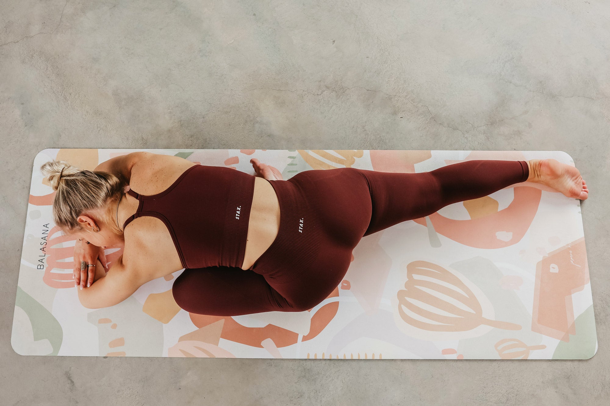 Balasana Yoga Mats - Surface Pattern Print