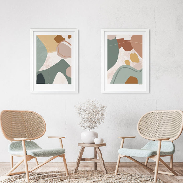 nz interior design render boho wall art print