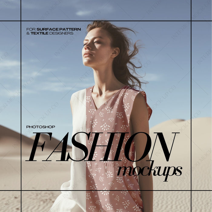 AOP Mockup Fashion PSD for Textile Designs