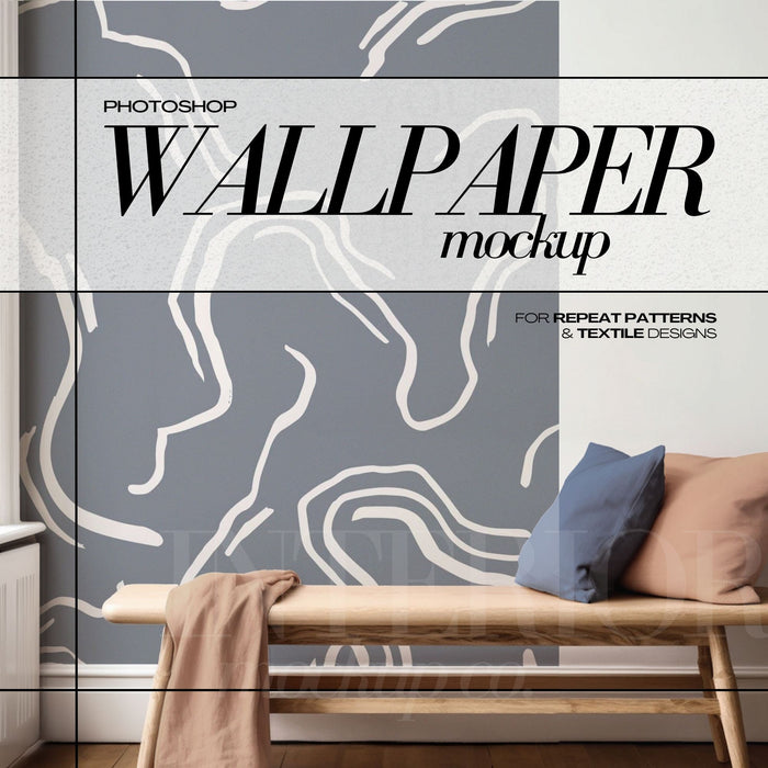 PSD Wallpaper Mockup - Surface Pattern Design