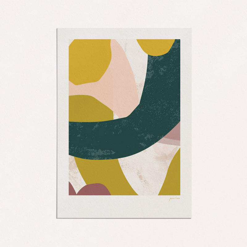 navy green abstract wall art nz